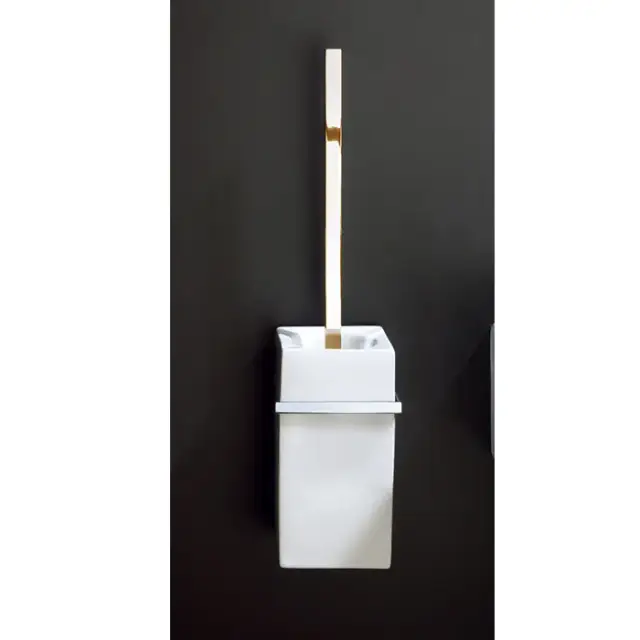 Decor Walther Porzellan DW 6201 Туалетный ершик подвесной, фарфор, цвет: золото 0840620