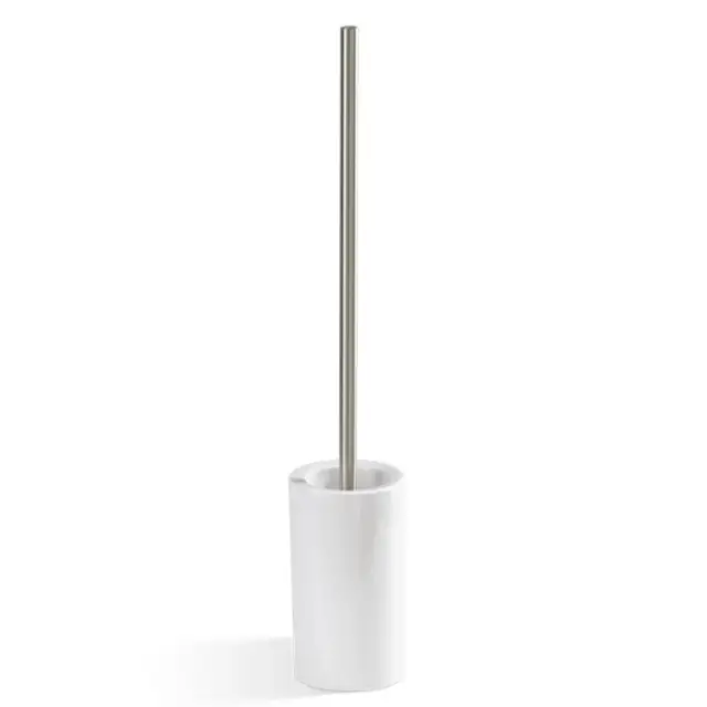 Decor Walther Porzellan DW 6150 Ершик для унитаза напольный с керамич. колбой, цвет: никель сатин. 0832334
