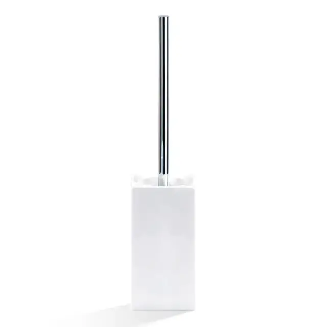 Decor Walther Porzellan DW 6200 Ершик для унитаза напольный с керамической колбой, цвет: хром 0805200