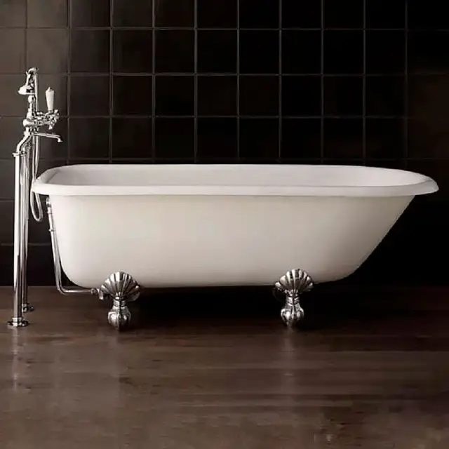 Devon&Devon Kensington Ванна чугунная 154х78хh63,4 см, без отверстий под смеситель 2MRKEN154CRDD