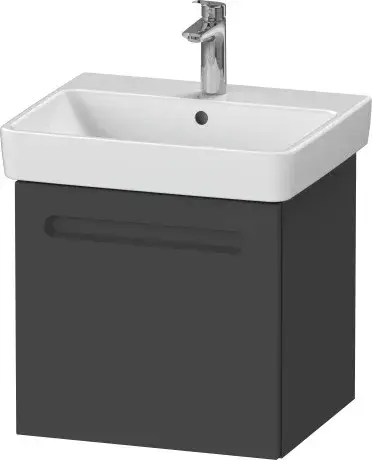 Duravit No.1 Тумба под раковину подвесная 49x42,6x47,8h см, цвет: графит матовый N14280049490000