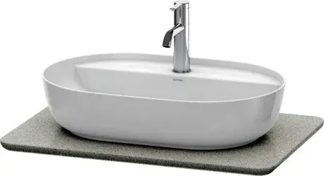 Duravit Luv Столешница для раковины 68,8x47,5x2h см, цвет: кварц. камень серый структ. LU946503333