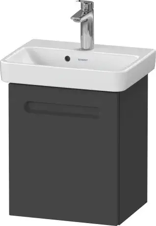 Duravit No.1 Тумба под раковину подвесная 39x34,6x47,8h см, цвет: графит матовый N14266R49490000