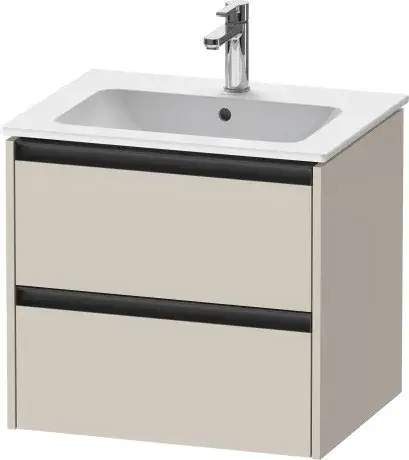 Duravit Ketho.2 Тумба под раковину 61x48x55h см, цвет: серо-коричневый супермат. K25262083830000