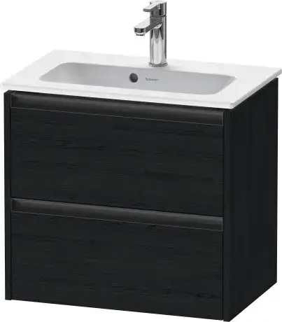 Duravit Ketho.2 Тумба под раковину с 2-мя ящ. 61x39x54,9h см, цвет: дуб черный K25255016160000