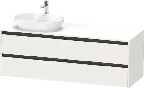 Duravit Ketho.2 Тумба под раковину 160x55x56,8h см, цвет: Gres Pietra Grey Opaco K24899L18180000