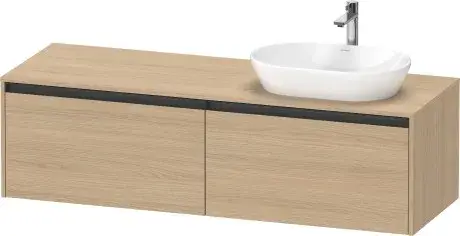 Duravit Ketho.2 Тумба под раковину справа 160x55x45,9h см, цвет: дуб натур. K24889R30300000