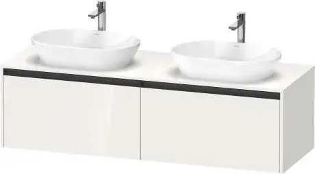 Duravit Ketho.2 Тумба под две раковины 160x55x45,9h см, цвет: белый глянц. K24889B22220000