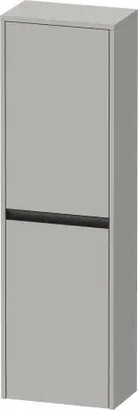 Duravit Ketho.2 Шкаф подвесной 40х24х132h см, цвет: бетонно-серый матовый K21319L07070000
