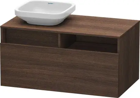Duravit DuraStyle Тумба под раковину слева с 1-им ящ. 100x55x50h см, цвет: каштан темн. DS6784L5353