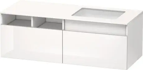 Duravit DuraStyle Тумба под раковину справа с 2-мя ящ. 140x55x50h см, цвет: белый глянц. DS6885R2222