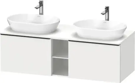 Duravit D-Neo Тумба под две раковины 140x55x45,9h см, цвет: Gres Pietra Grey Opaco DE4950B1818