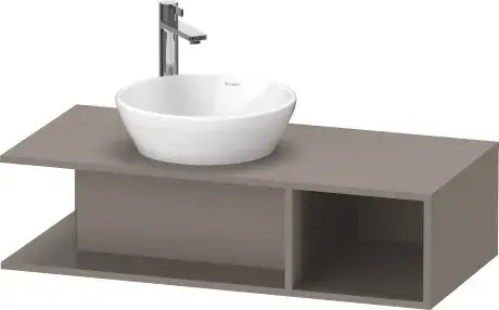 Duravit D-Neo Тумба под раковину слева подвесная 100x48x26h см, цвет: базальт матовый DE491904343