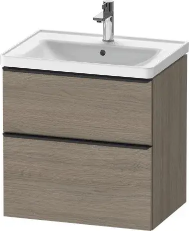 Duravit D-Neo Тумба под раковину подвесн. с 2-мя ящ. 63,4x45,2x62,5h см, цвет: дуб терра DE435403535