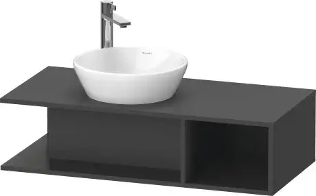 Duravit D-Neo Тумба под раковину слева подвесная 100x48x26h см, цвет: графит матовый DE491904949