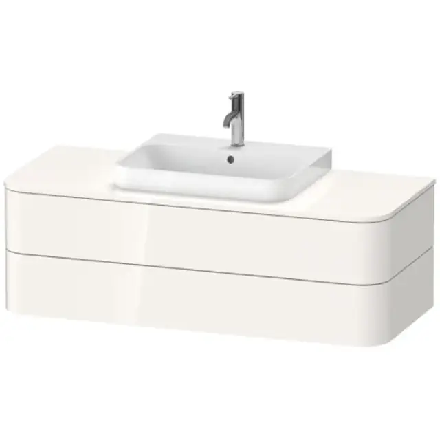 Duravit Happy D.2 Plus Столешница 130x55хh16 cм, цвет белый глянцевый HP031KM2222
