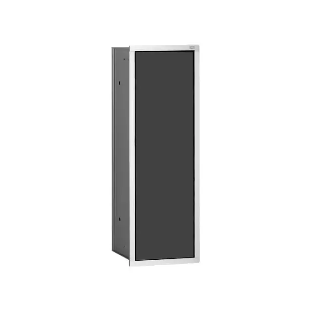 Emco Asis 150 Модуль для унитаза, встраиваемый, с ершиком, цвет: хром/черный 9730 279 31