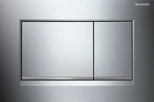 Geberit Sigma 30 Кнопка смыва для инсталляции, цвет: хром глянцевый, полоска хром матовый 115.883.KH.1