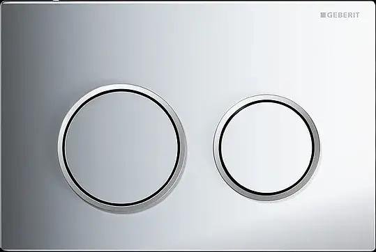Geberit Omega 20 Кнопка смыва для интсалляции, пластик, цвет: хром глянцевый, окантовка хром матовый 115.085.KH.1