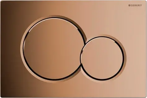 Geberit Sigma 01 Кнопка смыва для инсталляции, пластиковая, цвет: гальванизированная латунь 115.770.DT.5
