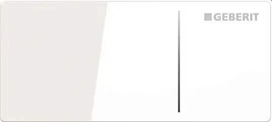 Geberit Sigma 70 Кнопка дистанционного смыва для инсталляции Sigma 12, стекло, цвет: белый глянцевый 115.630.SI.1