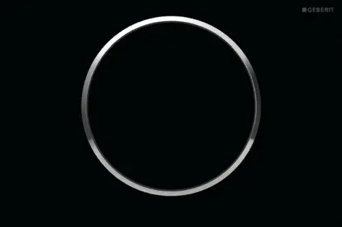 Geberit Sigma 10 Кнопка смыва для инсталляции, 1 режим, цвет: черный, окантовка хром глянцевый 115.758.KM.5