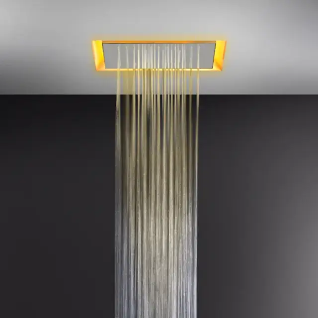 Gessi Afilo Встраиваемая часть верхнего душа 50x50 см 1 вид струи, хромотерапия, цвет: matte white 57501#279