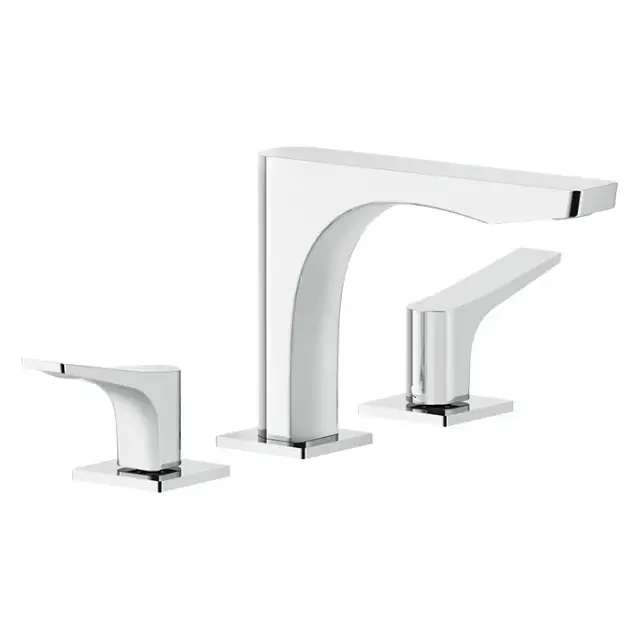 Gessi Rilievo Смеситель для раковины на 3 отв., излив 15,4 cм, цвет хром 59012#031
