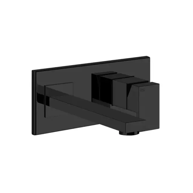 Gessi Rettangolo Встраиваемый однорычажный смеситель, излив 20,6 cм, цвет черный 44836#299