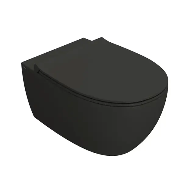 Globo 4All Унитаз подвесной безободковый, с креплением, 54х36 см, цвет: smoke матовый MDS03SK