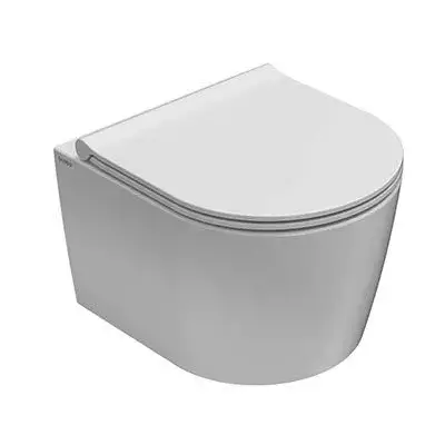 Globo Forty3 Унитаз подвесной безободковый, с креплением, 36x43 см, цвет: белый глянцевый FOS06BI