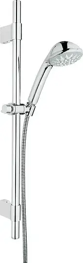 Grohe Relexa Five Душевой гарнитур: душевая лейка 5 видов струи, штанга 60 см, шланг, цвет: хром 28964001