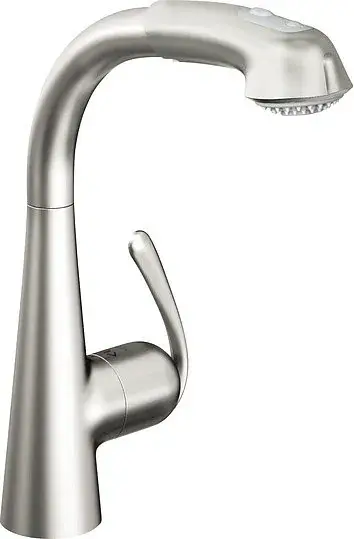 Grohe Zedra Смеситель для кухни, с вытяжным душем, цвет: нержавеющая сталь 32553SD0