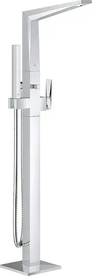 Grohe Allure Brilliant Смеситель для ванны напольный, с ручным душем и шлангом, цвет: хром 23119000