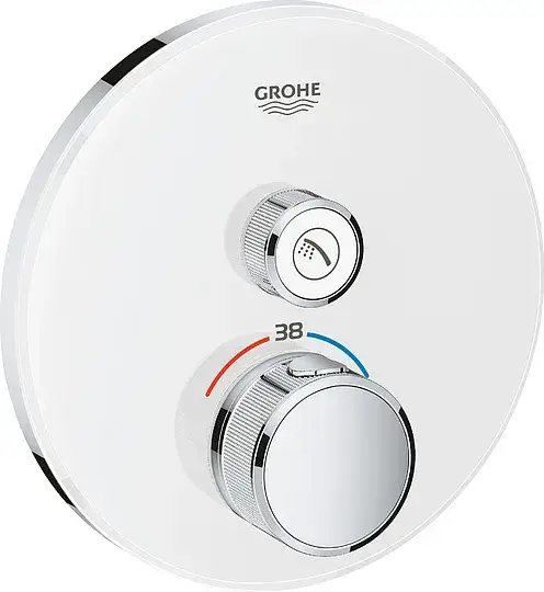 Grohe Grohtherm SmartControl Термостатический смес. для душа встраив., внеш. часть, цвет: белая луна 29150LS0