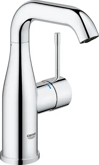 Grohe Essence New Смеситель для раковины высокий, без д/к, высота излива 16 см, цвет: хром 23463001