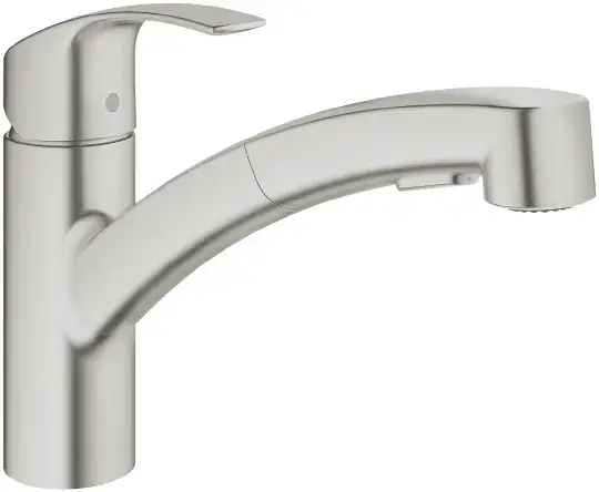 Grohe Eurosmart Смеситель для кухни, выдвижной излив, цвет: суперсталь 30305DC0