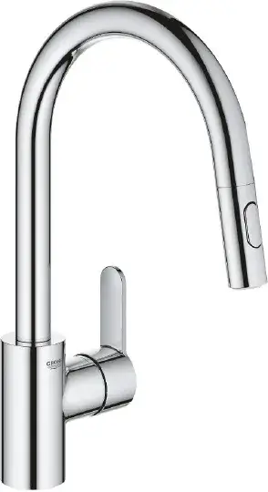 Grohe Eurostyle Cosmopolitan Смеситель для кухни, с выдвижным изливом, цвет: хром 31482003