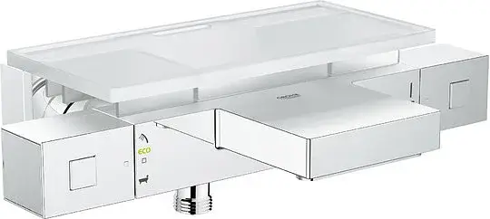 Grohe Grohtherm Cube Термостатический смеситель для ванны накладной, с полочкой, цвет: хром 34502000