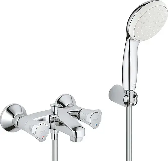 Grohe Costa L Смеситель для ванны вентильный, с ручным душем, цвет: хром 2546010A