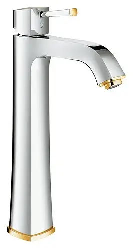 Grohe Grandera Смеситель для раковины, без д/к, высота излива 23,4 см, цвет: хром/золото 23313IG0