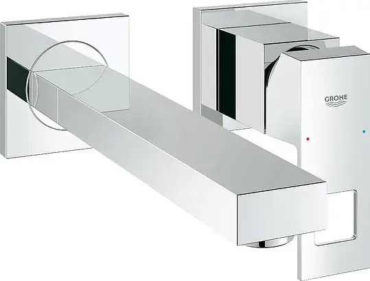 Grohe Eurocube Смеситель для раковины встраиваемый, длина излива 23,1 см, цвет: хром 23447000
