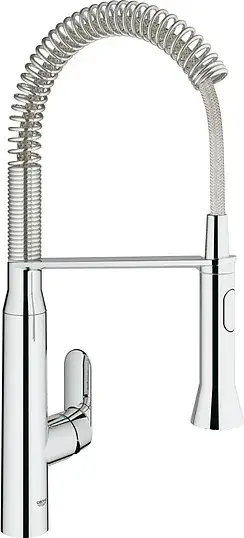 Grohe K7 Смеситель для кухни, с гибким и выдвижным изливом, цвет: хром 31379000