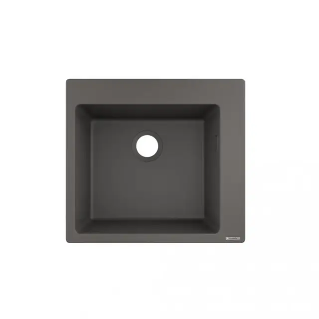 Hansgrohe S51 Кухонная мойка встраиваемая сверху 1 чаша 56x51 см, цвет: серый камень 43312290