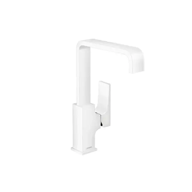Hansgrohe Metropol Смеситель для раковины, с донным клапаном, цвет: матовый белый 32511700