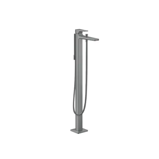 Hansgrohe Metropol Смеситель для ванны напольный однорыч., отдельностоящий, цвет: шлиф. черный хром 32532340