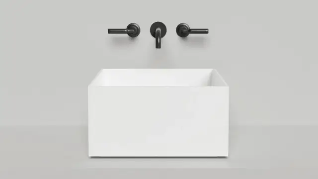 Salini Armonia Square 02 S-Sense Раковина чаша, квадратная, 45х45х25h см, цвет: по RAL, глянцевый 130512GF