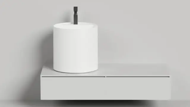 Salini Armonia Round Top 03 S-Stone Раковина чаша, круглая, 45х45х45h см, цвет: по RAL, матовый 130423TMF