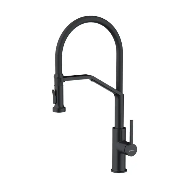 Omoikiri Makkari 2 Plus-SB-GB-BL Смеситель для кухни с гибким изл. и подкл. фил., графит/ч. 4994495