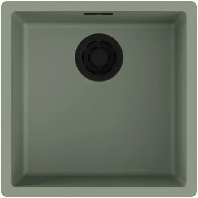 Omoikiri Yamakawa 45-Integra-WG Кухонная мойка Artceramic 45,6x45,6 см, цвет: wind green 4997247